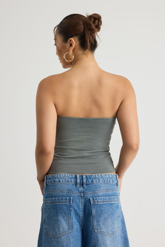 Authentics Longline Bandeau, WASHED OIL SLICK