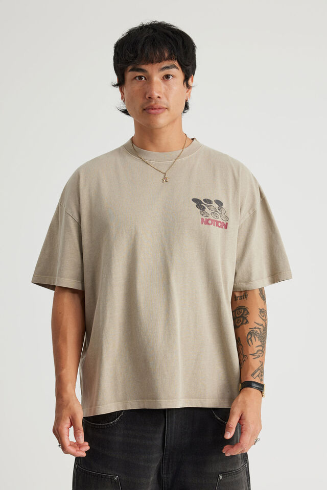 Notion Vintage Graphic Tshirt, NTN WASHED QUARRY STONE/OBLIVION