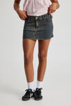 Stretch Denim Skirt, WORKSHOP BLUE - alternate image 2