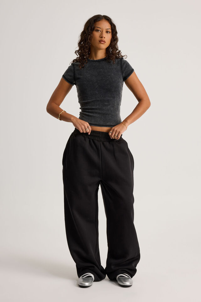 Baggy Trackpant, BLACK