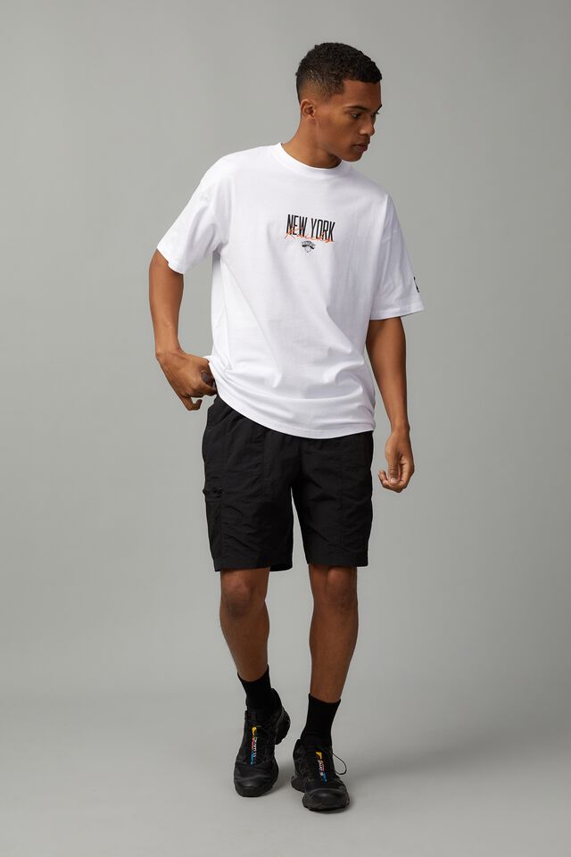 NBA LA LAKERS SCRIPT OVERSIZED T-SHIRT 'BLACK