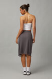 Mesh Midi Slip Skirt, DARK CHOC - alternate image 3