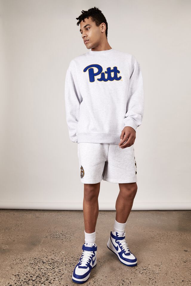 Oversized College Crew, LCN PIT SILVER MARLE/PITTSBURGH