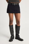 Utility Mini Skirt, BLACK - alternate image 1