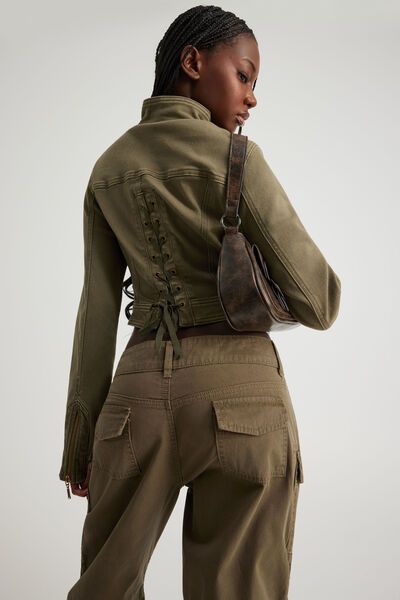 Y2k Benny Jacket, OLIVE