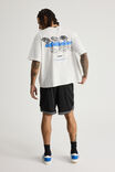 Nfl Basketball Short, LCN NFL BLACK/RAIDERS STRIPE HEM CLASSIC - alternate image 3