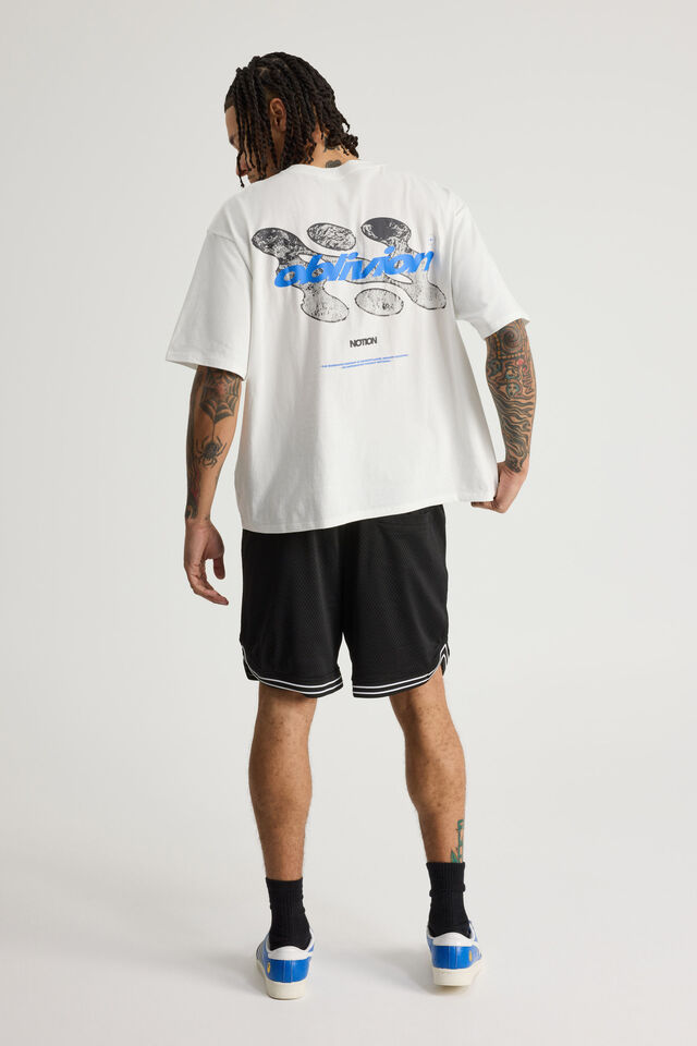 Nfl Basketball Short, LCN NFL BLACK/RAIDERS STRIPE HEM CLASSIC