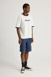 Half Half Regular Ringer Tshirt, HH CLOUD/BLACK POP LOGO - alternate image 2