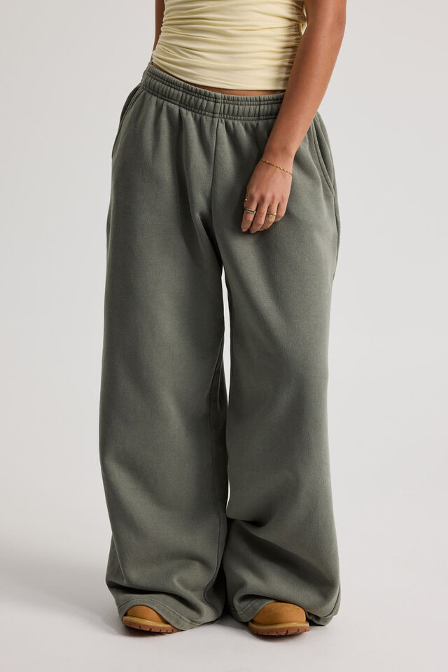 Ultra Baggy Trackpant, WASHED KHAKI