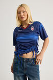 Ruched Sports Jersey, BLUE OMBRE/1850 - alternate image 1