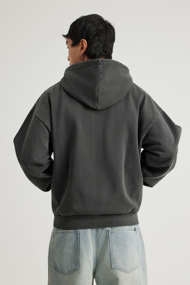 Notion Zip Thru Hoodie, NTN WASHED BLACK/NTN LOGO