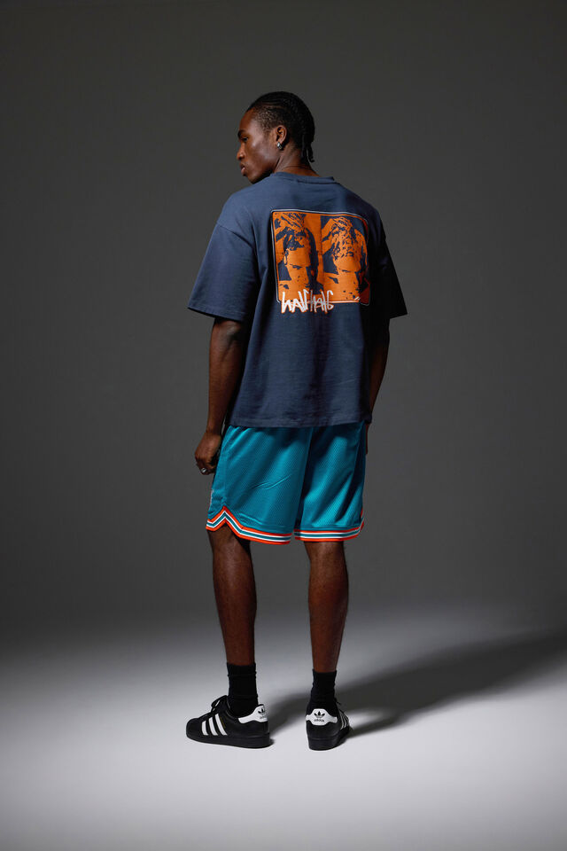 Nfl Basketball Short, LCN NFL TEAL/DOLPHINS RETRO CLASSIC HEM