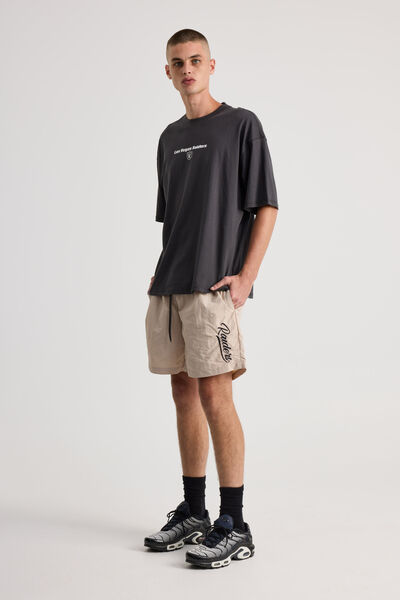 Nfl Street Short, LCN NFL BEIGE/RAIDERS SIDE SCRIPT