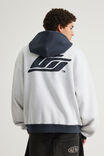 Open Gallery Zip Thru Hoodie, OG SILVER MARLE/NAVY SPLICE - alternate image 3