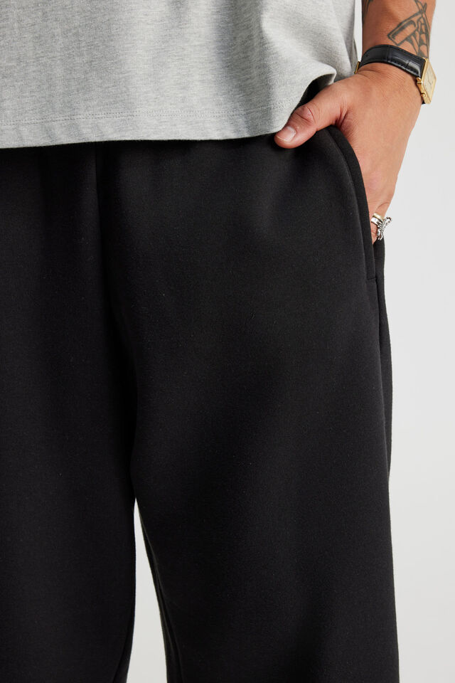 Authentics Barrel Leg Track Pant, BLACK