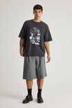 Open Gallery Pleated Woven Short, MID GREY - alternate image 2