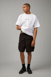 Baggy Cargo Short, BLACK - alternate image 1