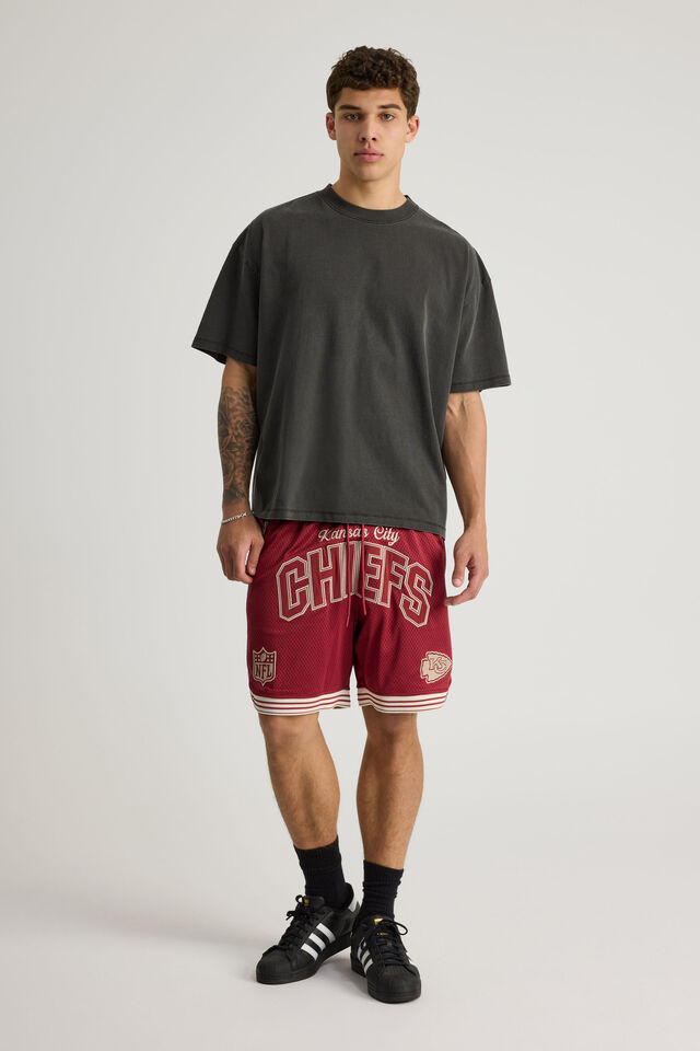 Nfl Basketball Short, LCN NFL TUSCAN RED/KANSAS CITY CLASSIC CHIEFS