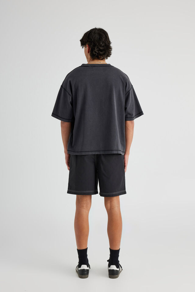 Half Half New Street Short, BLACK/CONTRAST STITCH