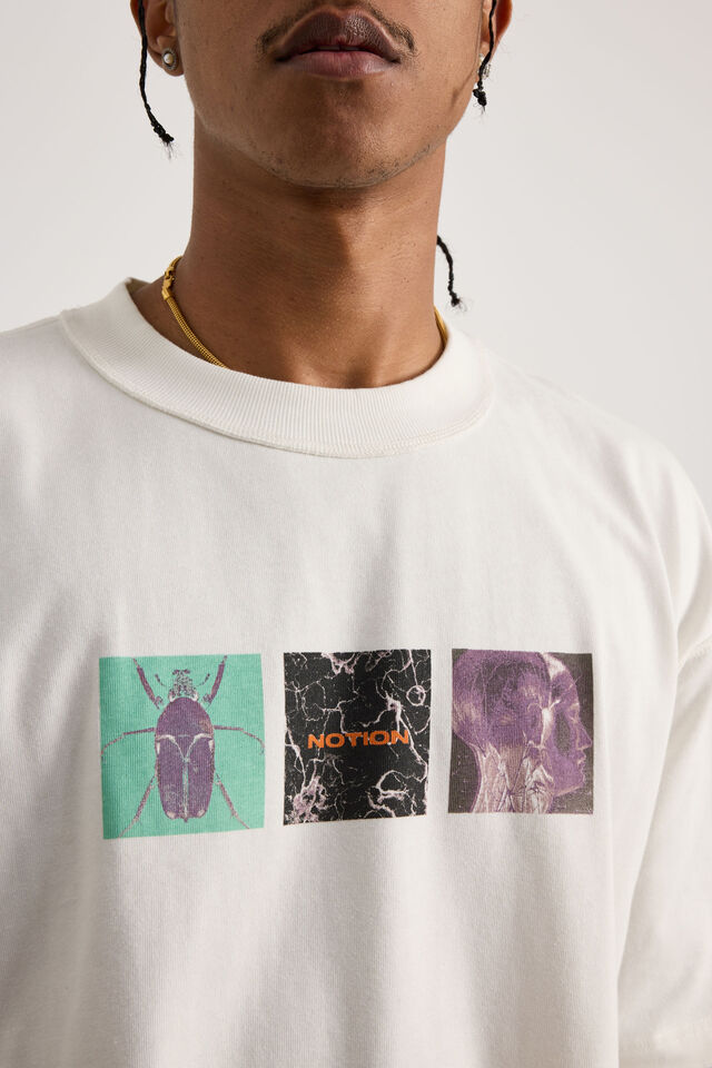Notion Boxy Cropped Heavyweight Tshirt, NTN CLOUD/ATOMIC LIVES