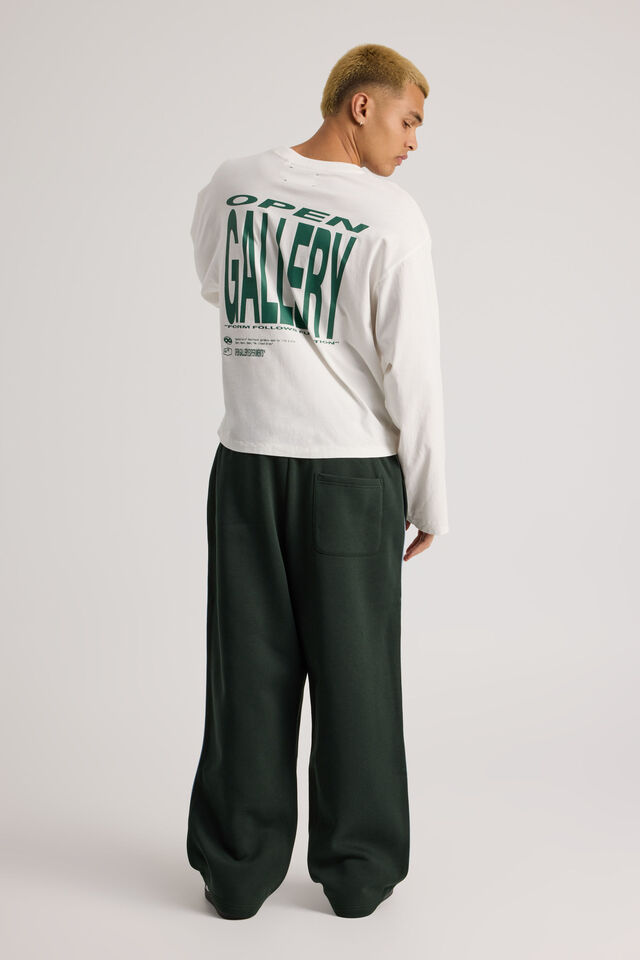 Open Gallery Baggy Track Pant, OG KELP/PIPING