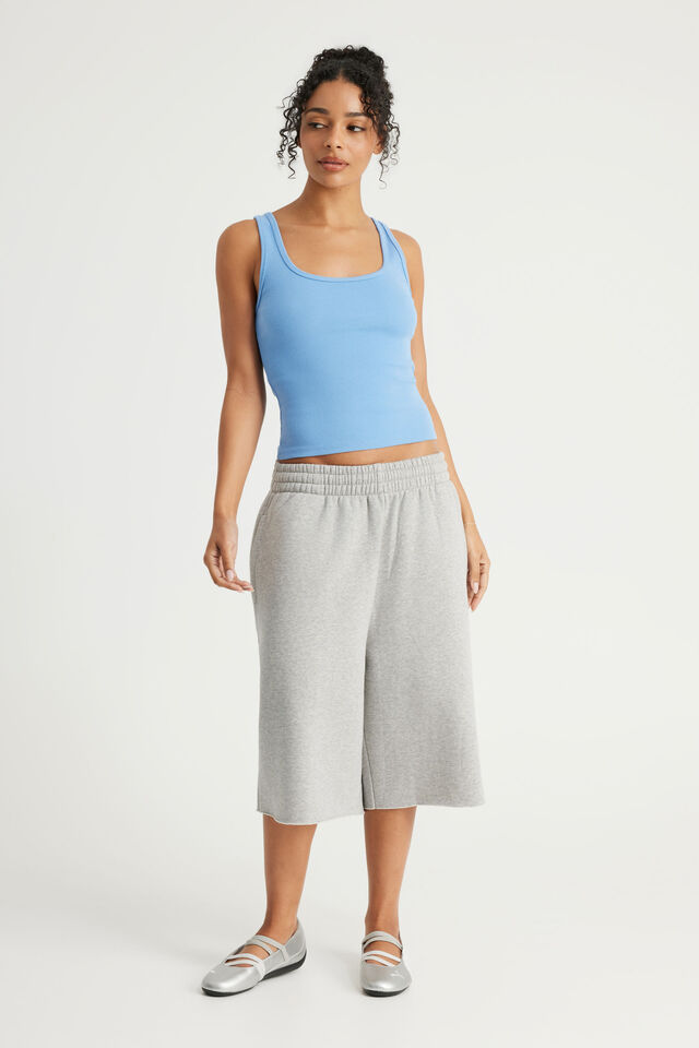 Authentics Scoop Rib Tank, AQUAMARINE