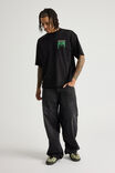 Box Fit Music Merch T Shirt, LCN BRA BLACK/TUPAC THE ROSE - alternate image 2