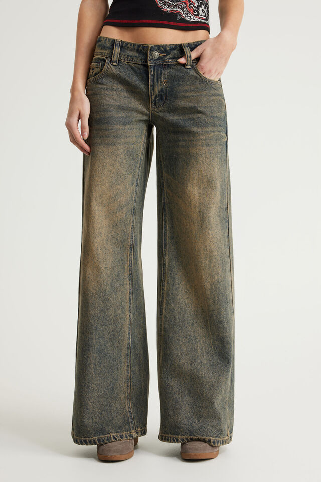 Era Low Super Wide Jean, EMBERED/PKT EMB