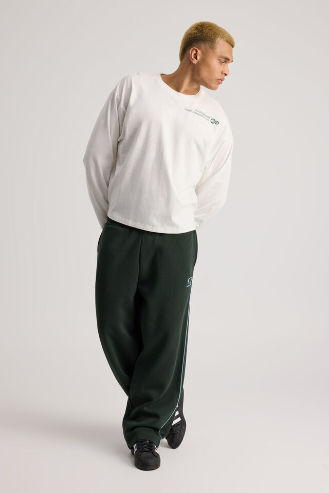 Open Gallery Baggy Track Pant, OG KELP/PIPING