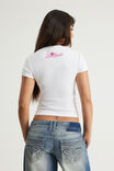 Music Merch Fitted Tee, LCN MT WHITE / LUSH LIFE - example image 3