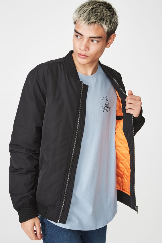 Bomber Jacket, BLACK