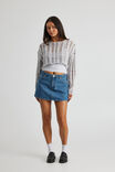 Alana Knit Crop Jumper, GREY - alternate image 2
