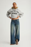Notion Boxy Hoodie, NTN GREY MARLE/HEAVENLY - alternate image 4