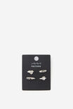 Notion Assorted Ring Pack, SILVER STACK - example image 2