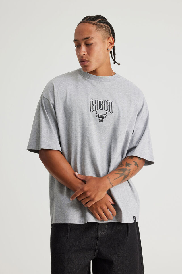 Box Fit Nba T Shirt, LCN NBA STEEL MARLE/CHICAGO BULLS CLASSIC