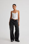 Mid Rise Baggy Jean, MIDNIGHT BLACK - alternate image 2