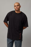 Oversized Marvel T Shirt, LCN MAR WASHED BLACK/VENOM - alternate image 2