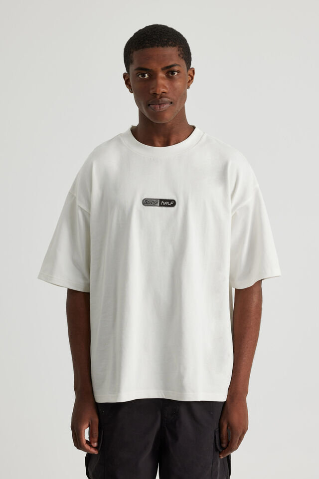 Half Half Heavyweight Box Fit Graphic Tshirt, HH CLOUD/HALF HALF PILL