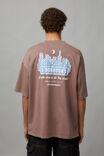 Heavy Weight Box Fit Graphic Tshirt, DUSTY MAUVE/5 BOROUGHS - alternate image 3