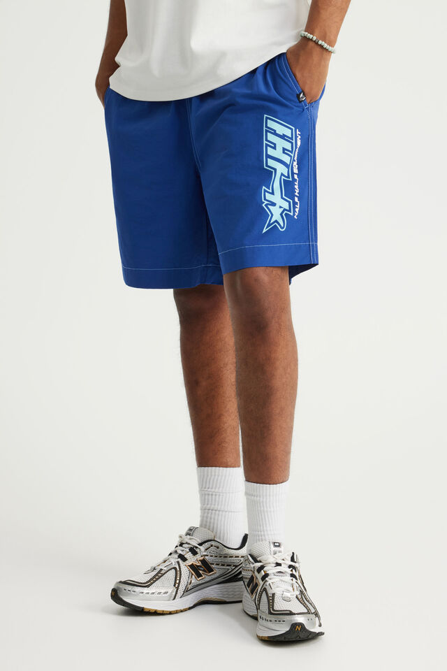 Half Half Pull On Short, TRUE BLUE/CONTRAST STITCH