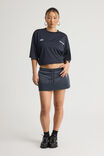 Open Gallery Fleece Mini Skort, WASHED SEAL - alternate image 2