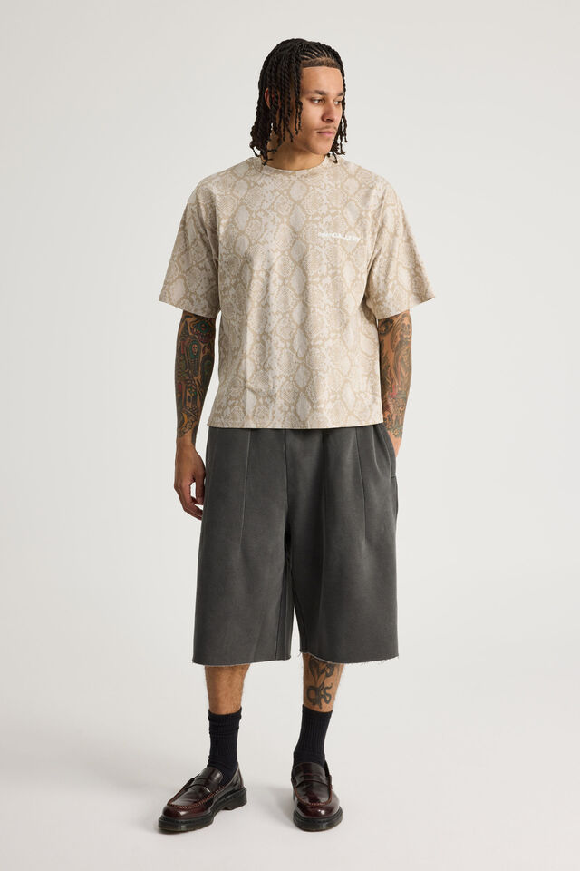 Open Gallery Box Fit Tshirt, OG SNAKESKIN/OPEN MIND