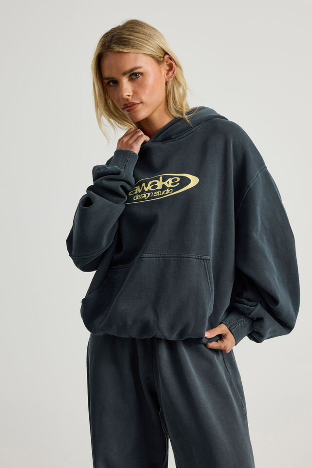 Chloe Hoodie, WASHED NAVY/AWAKE