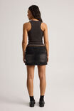 Stretch Denim Skirt, EXTREME BLACK WASH - alternate image 3
