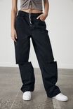 High Rise Baggy Jean, THRIFT BLACK DISTRESSED