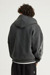 Notion Zip Thru Hoodie, NTN WASHED BLACK/MOTO - example image 3