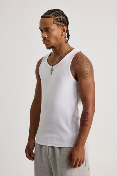 Rib Tank, WHITE
