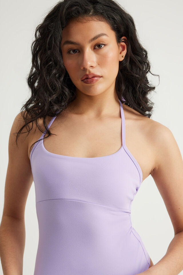 Snatched Halter Top, CRISP LILAC