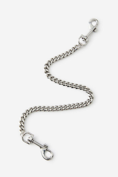 Chunky Link Pant Chain, SILVER