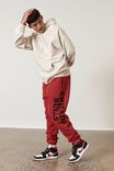 NBA Chicago Bulls Relaxed Trackpant, LCN NBA VINTAGE RED/CHICAGO BULLS